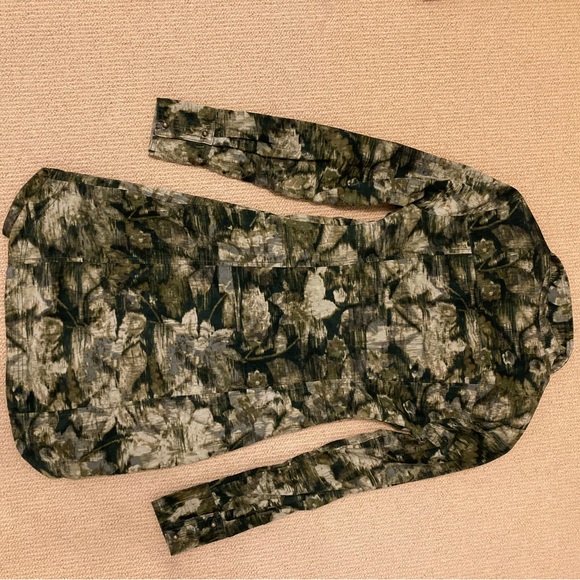 Dark green fitted shirt dress - Picture 6 of 8